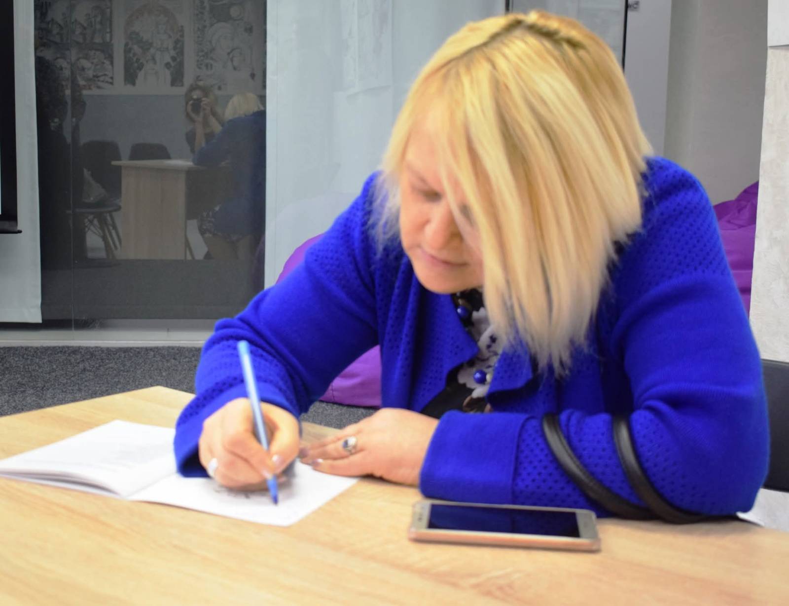 Візит мисткинь до #БІБЛІОХАБнаШЕПТИЦЬКОГО — виставка «Княгиня Ольга. Мальована Стрічка» — фото 9